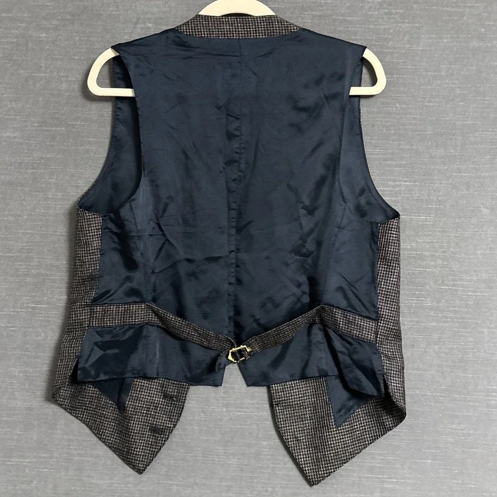 Viktor Rolf Monsieur Waistcoat Vest 38 (US) Italy Wool‎ Tan Check Casual Classic